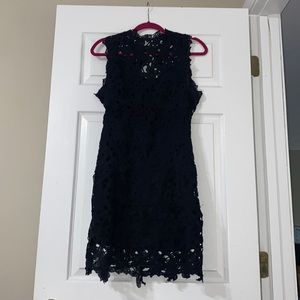 Black short floral dress